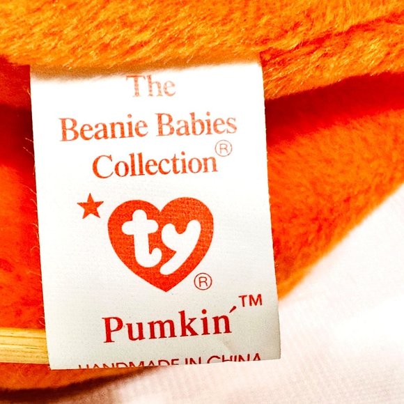 Vintage Ty Halloween "Pumkin" Plush Original Beanie Baby - NWT (1998) - Picture 5 of 10